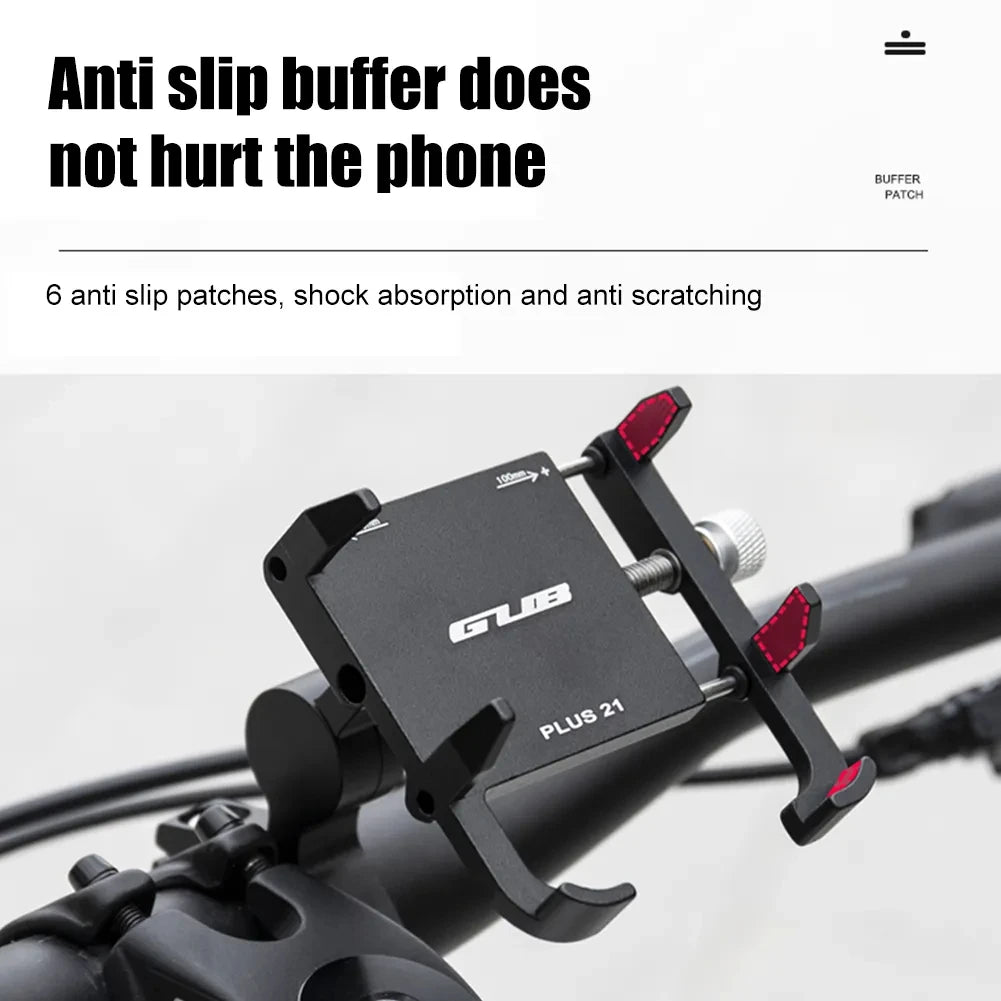 GUB Heavy-Duty Aluminum Motorcycle Phone Mount for Handlebar