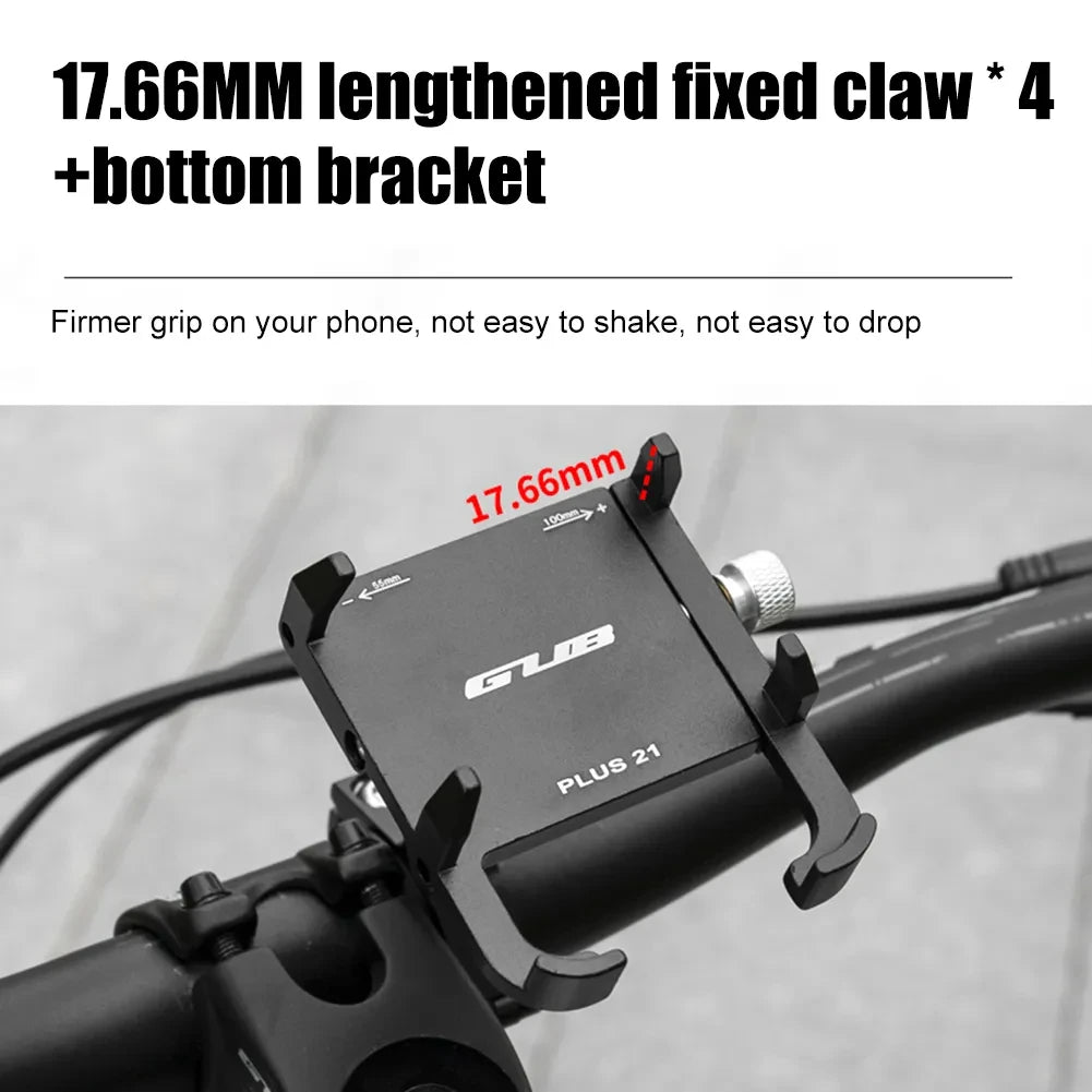 GUB Heavy-Duty Aluminum Motorcycle Phone Mount for Handlebar