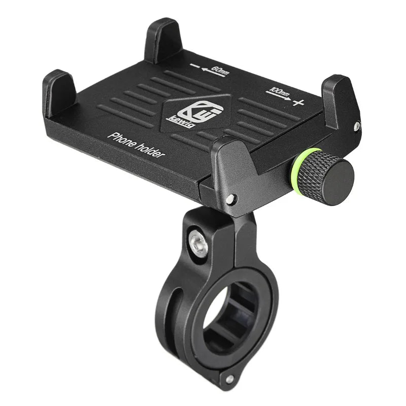 Motorcycle Phone Mount with USB Charger – Aluminum Handlebar Holder for GPS Navigation