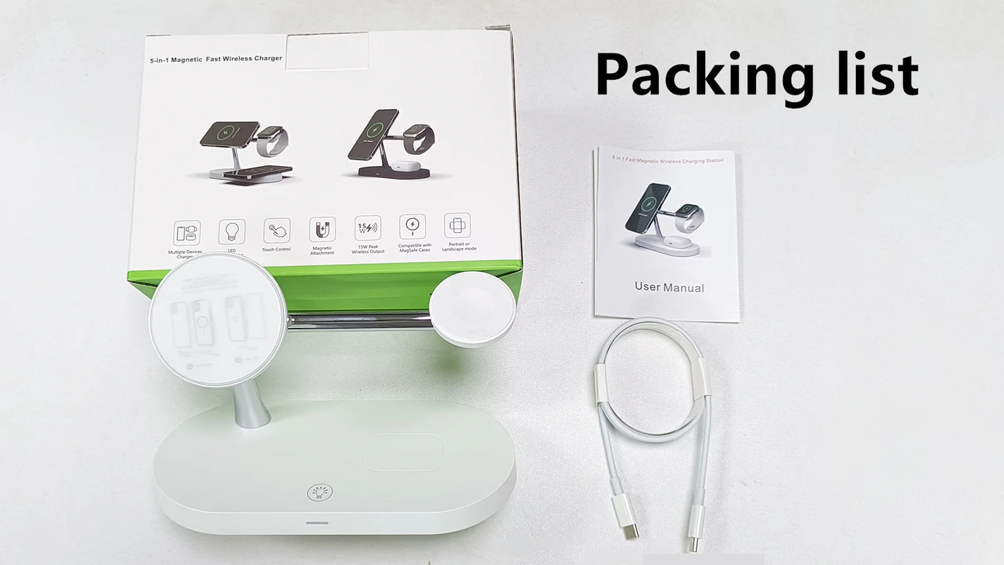 4-in-1 Wireless Charging Station – iPhone, Apple Watch & AirPods