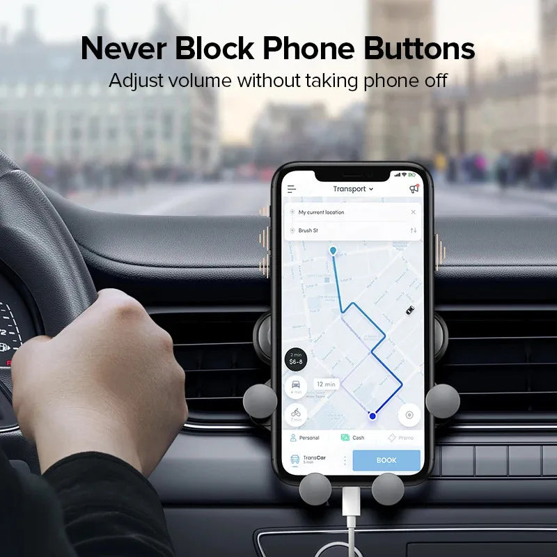Universal Car Phone Holder with Anti-Vibration Design