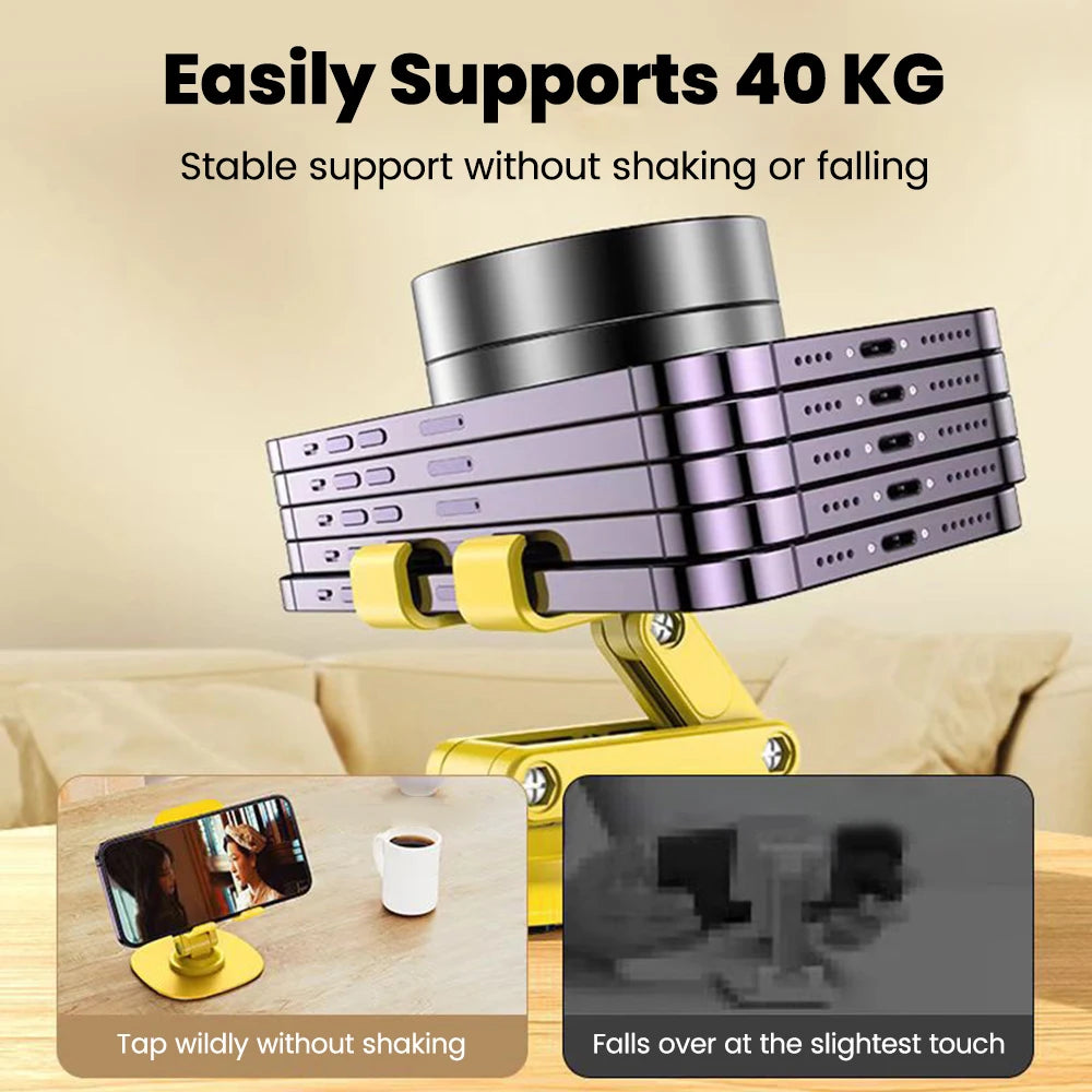 Adjustable Desktop Phone Stand with 360° Swivel Base