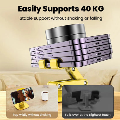Adjustable Desktop Phone Stand with 360° Swivel Base