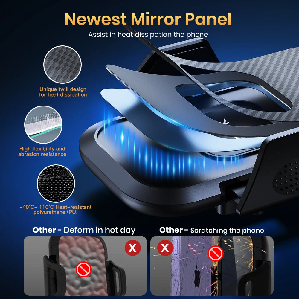 Universal Car Phone Holder for Air Vent with Adjustable Grip