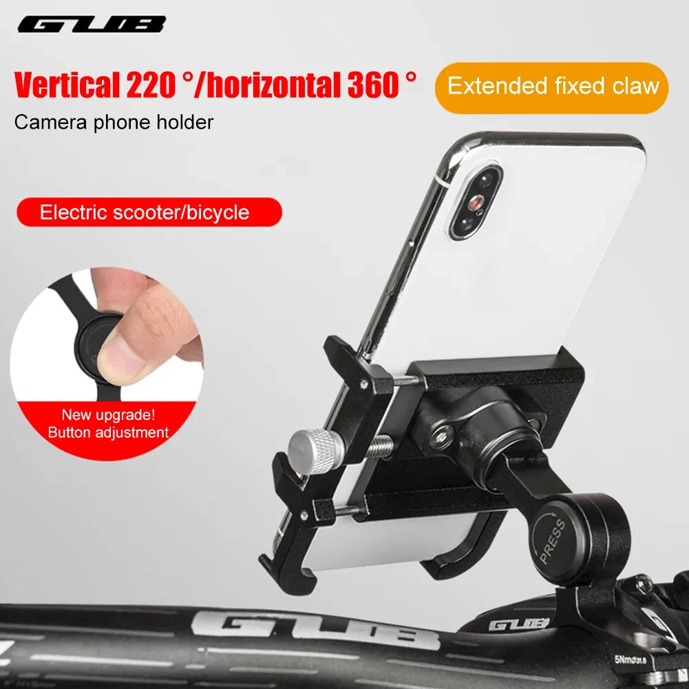 GUB Heavy-Duty Aluminum Motorcycle Phone Mount for Handlebar