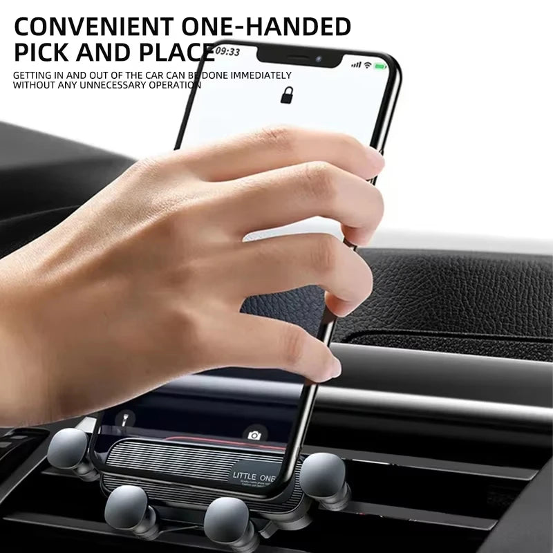 Universal Car Phone Holder with Anti-Vibration Design