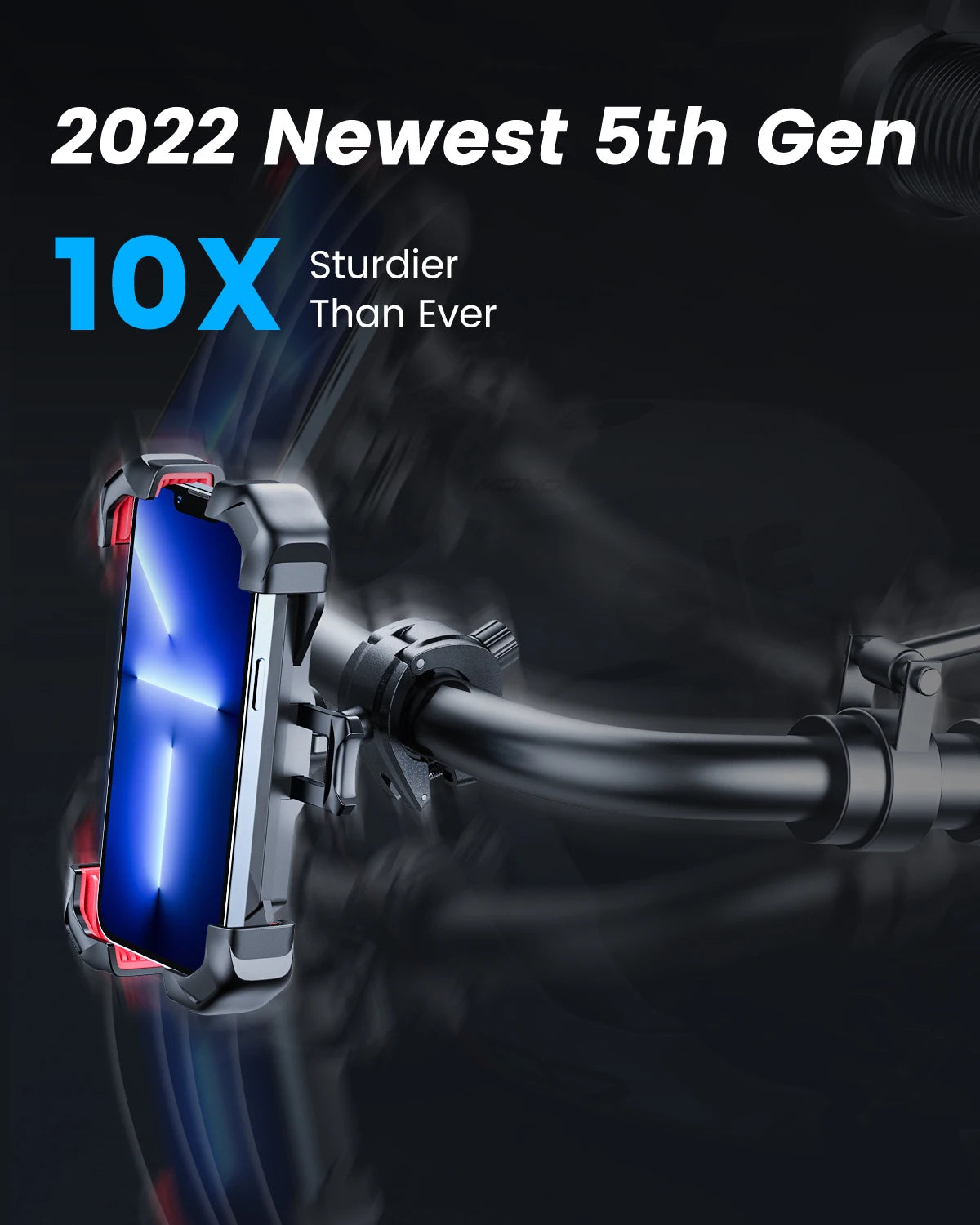 Secure Motorcycle Phone Mount with Anti-Drop Lock