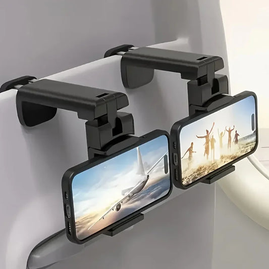 Adjustable Phone Holder for Airplane & Home – Multi-Angle Travel Phone Stand