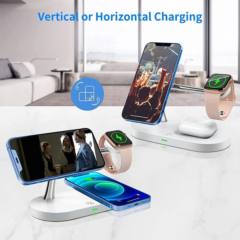 4-in-1 Wireless Charging Station – iPhone, Apple Watch & AirPods