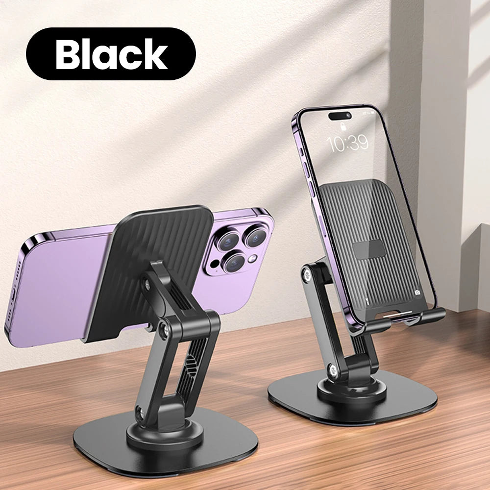 Adjustable Desktop Phone Stand with 360° Swivel Base