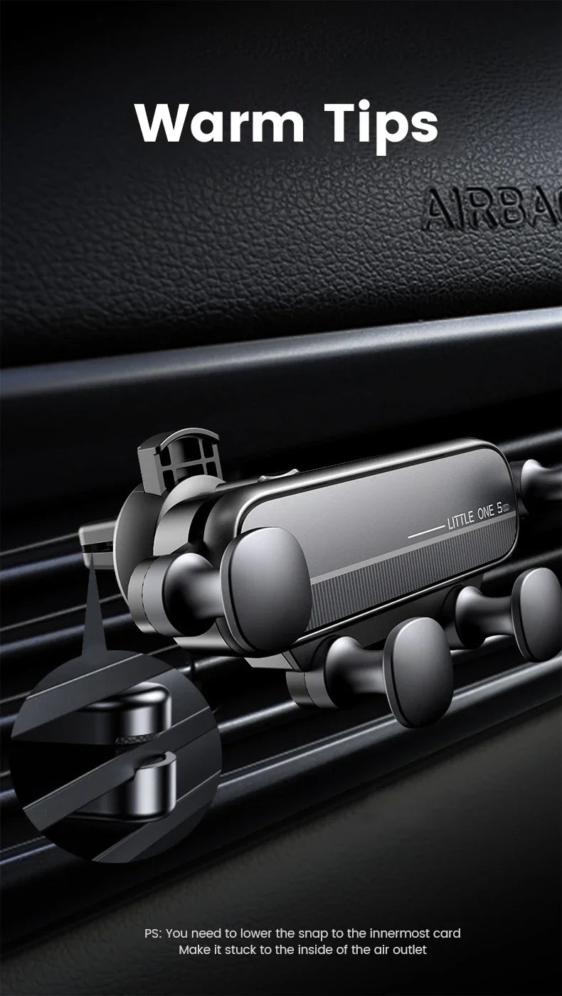 Universal Car Phone Holder with Anti-Vibration Design