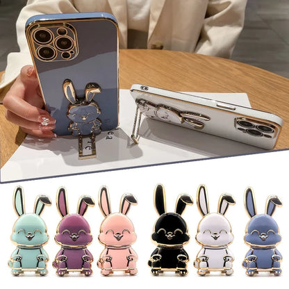 Cute Bunny Phone Stand & Grip – Foldable Desk Holder for Smartphone