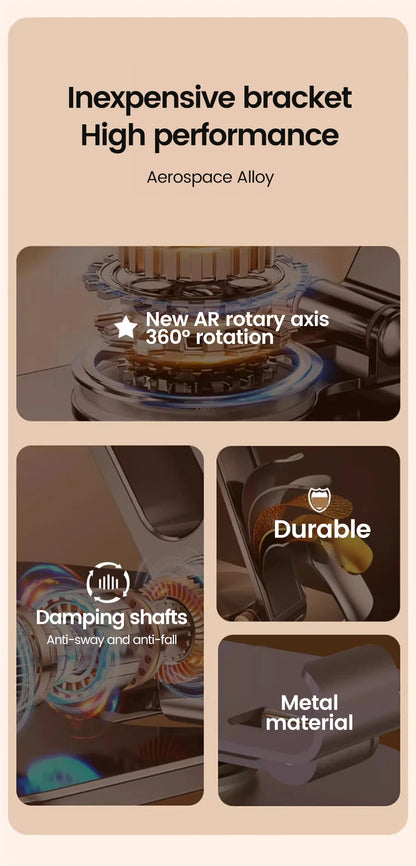 Premium Adjustable Metal Phone Stand for Desk