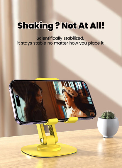 Adjustable Desktop Phone Stand with 360° Swivel Base