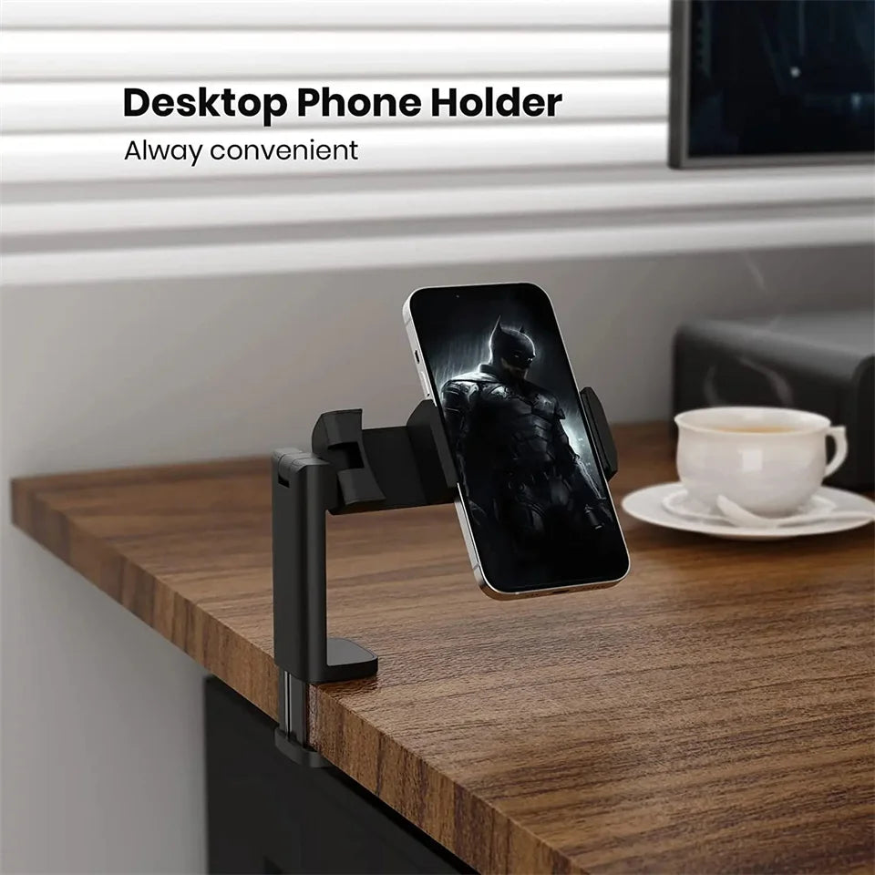 Adjustable Phone Holder for Airplane & Home – Multi-Angle Travel Phone Stand