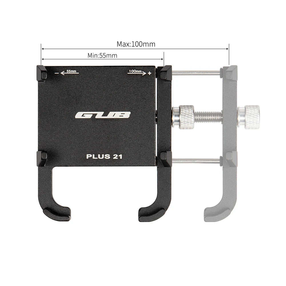 GUB Heavy-Duty Aluminum Motorcycle Phone Mount for Handlebar