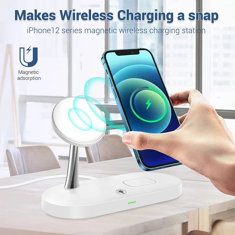 4-in-1 Wireless Charging Station – iPhone, Apple Watch & AirPods