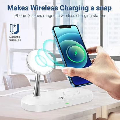 4-in-1 Wireless Charging Station – iPhone, Apple Watch & AirPods
