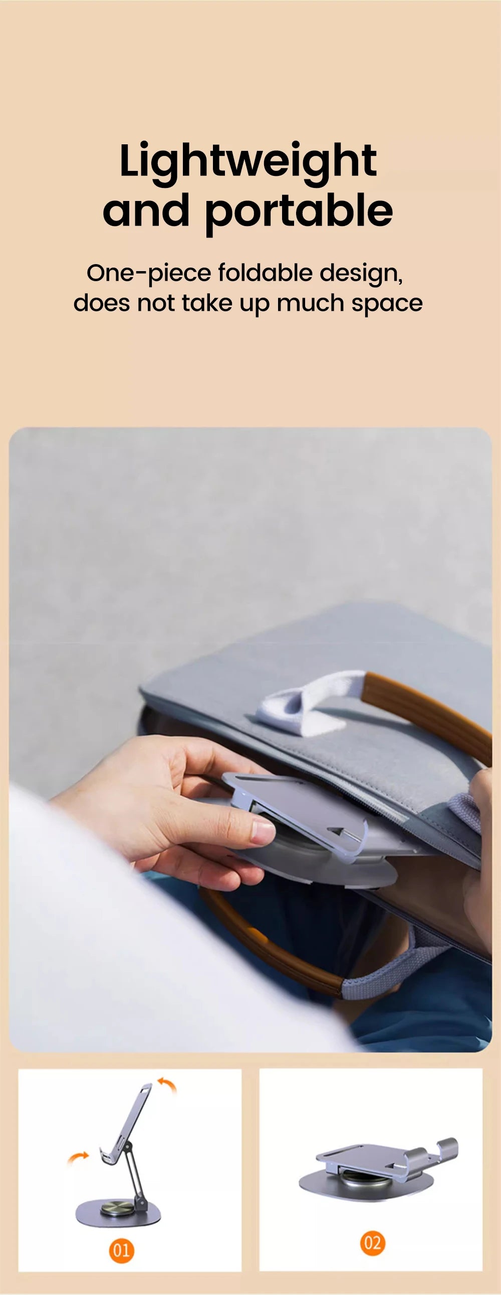 Premium Adjustable Metal Phone Stand for Desk