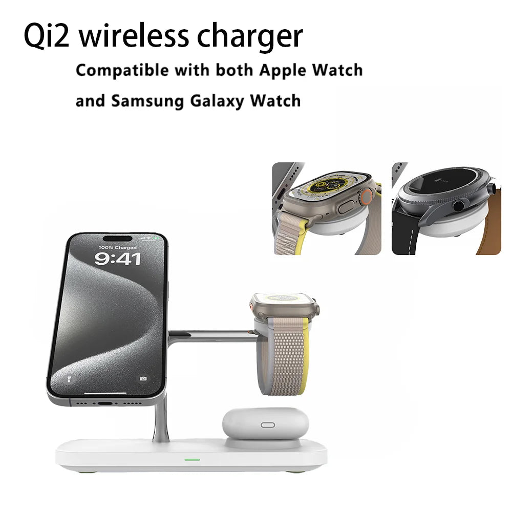 4-in-1 Wireless Charging Station – iPhone, Apple Watch & AirPods
