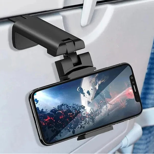 Adjustable Phone Holder for Airplane & Home – Multi-Angle Travel Phone Stand