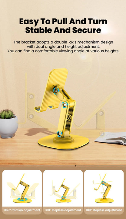 Adjustable Desktop Phone Stand with 360° Swivel Base