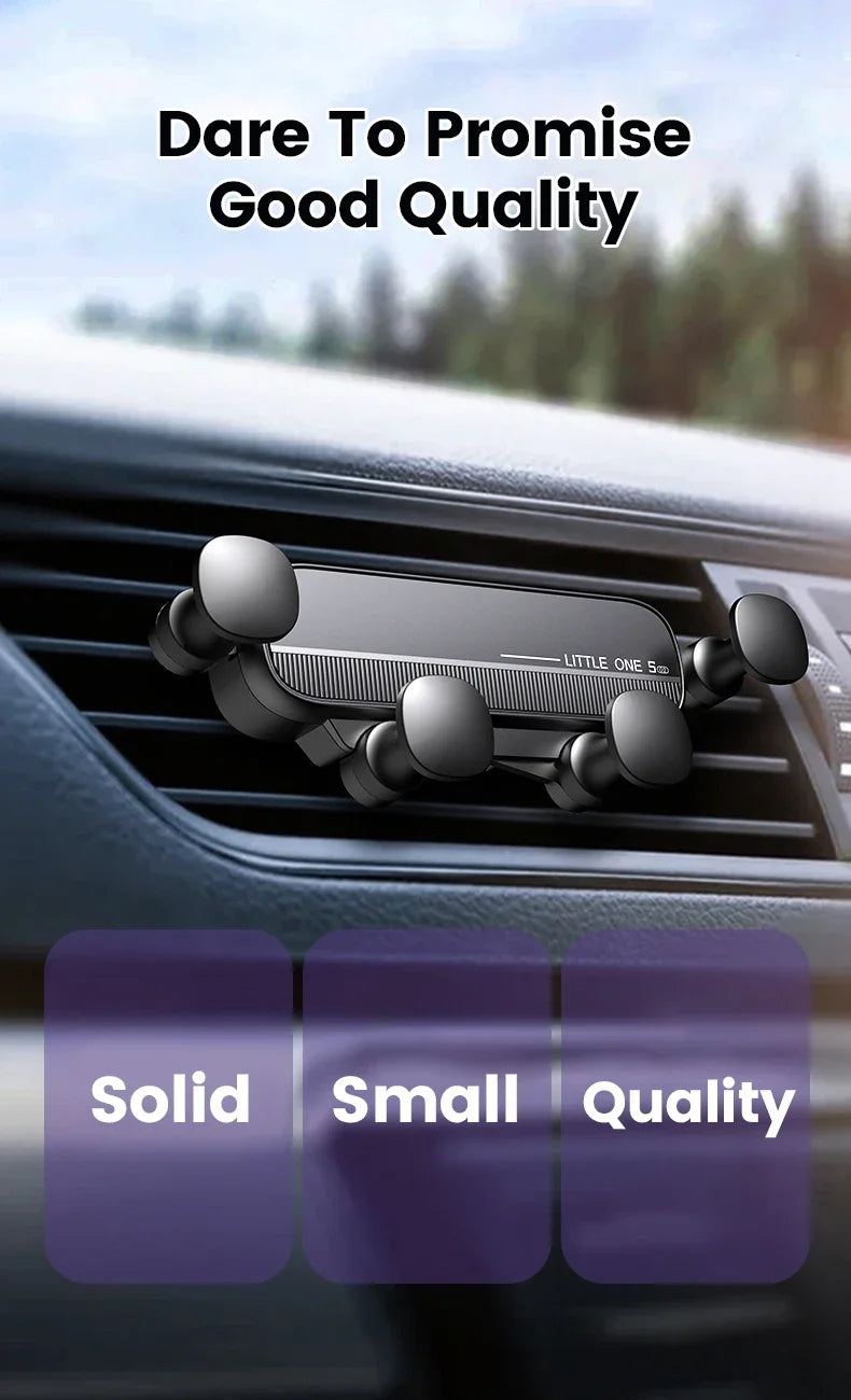 Universal Car Phone Holder with Anti-Vibration Design