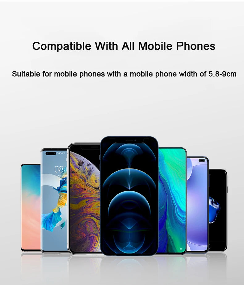 Universal Car Phone Holder with Suction Cup and Adjustable Arm