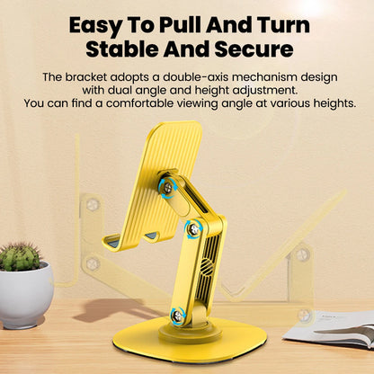 Adjustable Desktop Phone Stand with 360° Swivel Base