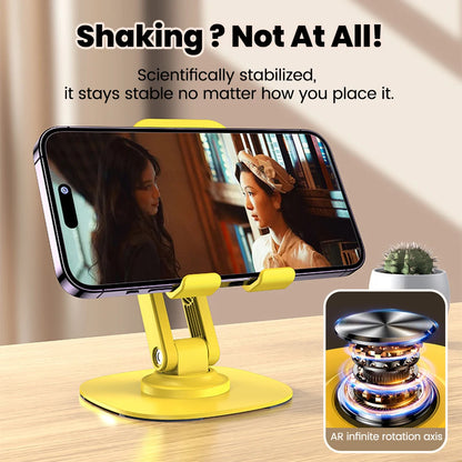 Adjustable Desktop Phone Stand with 360° Swivel Base