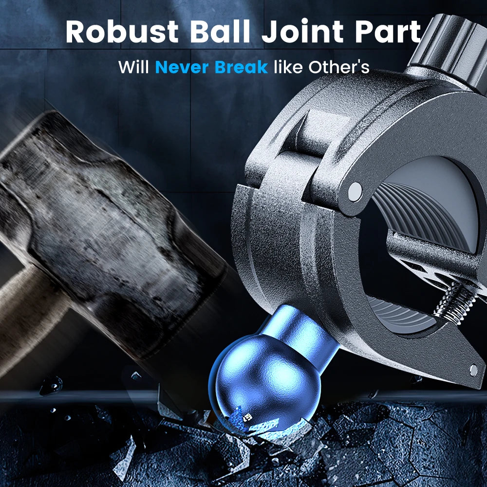 Secure Motorcycle Phone Mount with Anti-Drop Lock