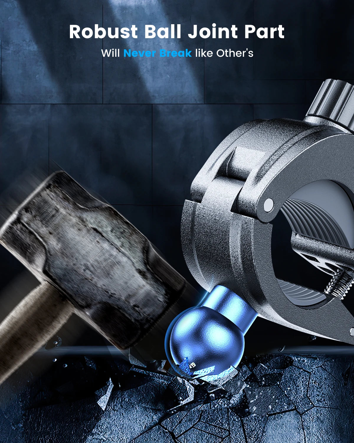 Secure Motorcycle Phone Mount with Anti-Drop Lock