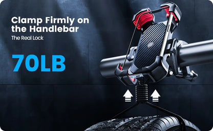 Secure Motorcycle Phone Mount with Anti-Drop Lock