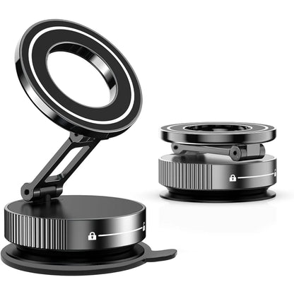 Magnetic Phone Stand with Adjustable Arm and Rotating Base