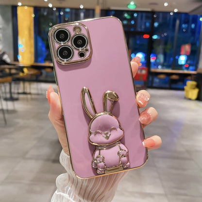 Cute Bunny Phone Stand & Grip – Foldable Desk Holder for Smartphone