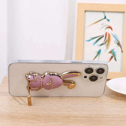 Cute Bunny Phone Stand & Grip – Foldable Desk Holder for Smartphone