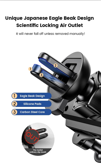 Universal Car Phone Holder with Anti-Vibration Design