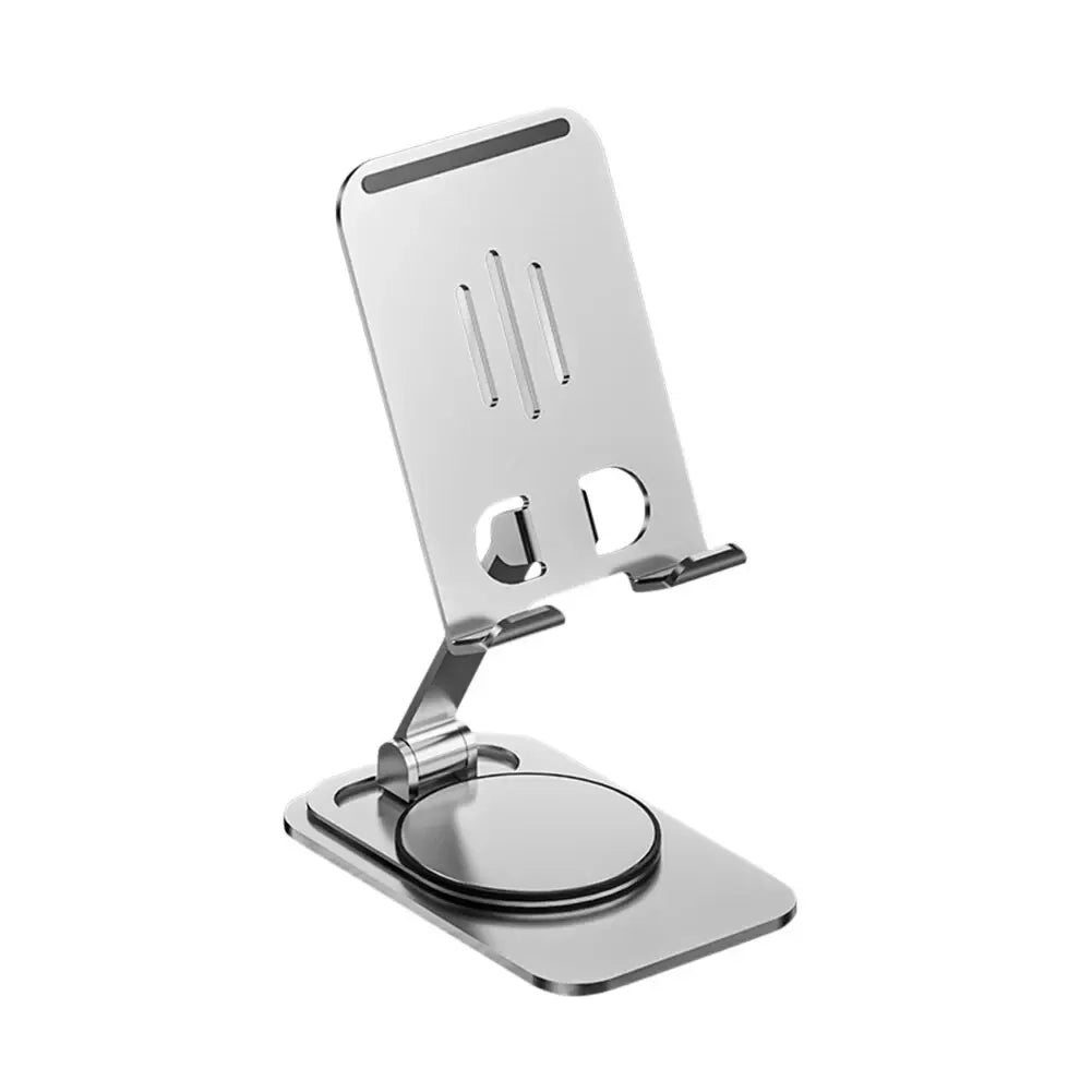 Adjustable Metal Phone Stand with 360° Rotating Base
