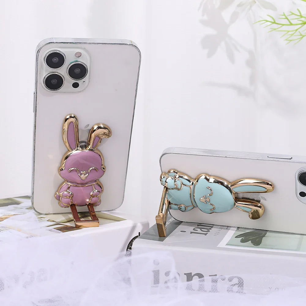 Cute Bunny Phone Stand & Grip – Foldable Desk Holder for Smartphone