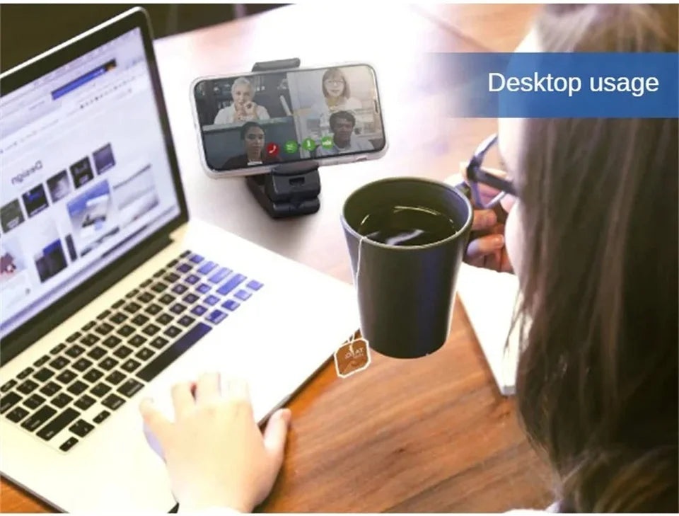 Adjustable Phone Holder for Airplane & Home – Multi-Angle Travel Phone Stand